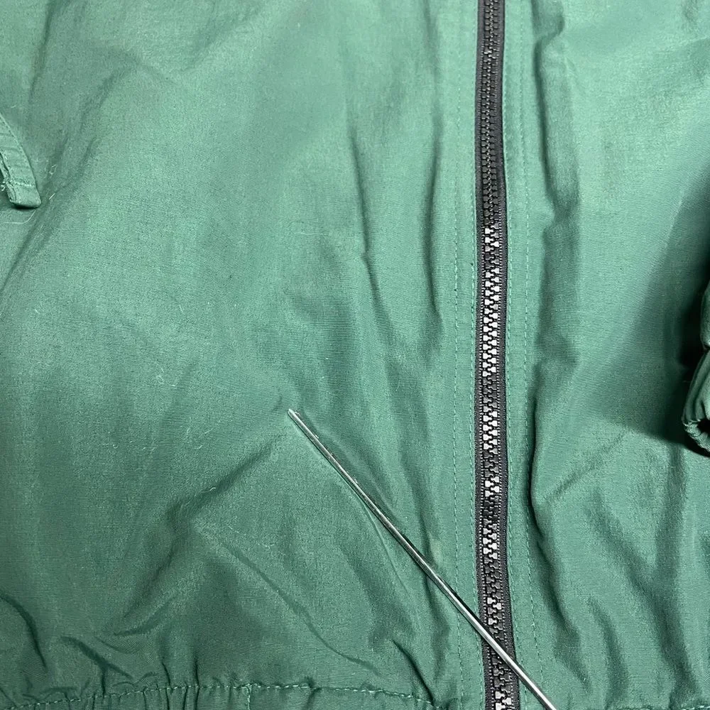 Woolrich Gator Tours Zip Up Hooded Windbreaker Jacket Men's 2XL Green